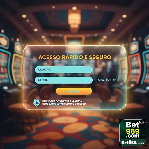 Tela do aplicativo 969bet com opções de acesso rápido e seguro.
