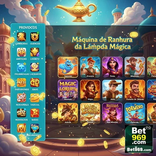 Imagem da máquina de caça-níqueis da Lâmpada Mágica na 969bet.