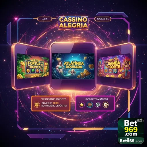 Visão do aplicativo 969bet com jogos e bônus em destaque.