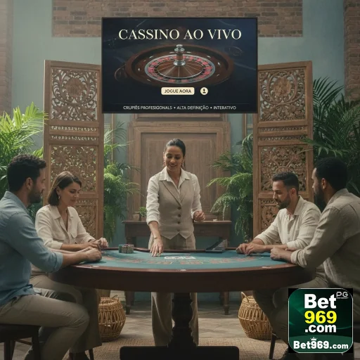 Usuários VIP da 969bet em mesa de cassino ao vivo.