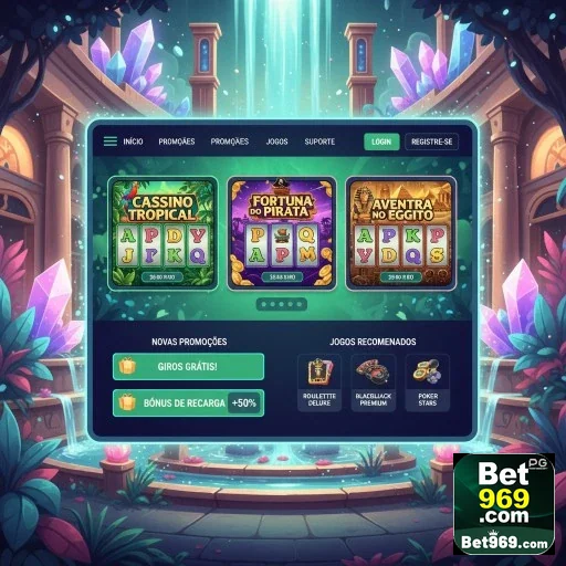 Interface do suporte VIP na 969bet com promoções visíveis.