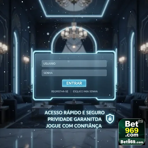 Tela de login da plataforma 969bet para serviços VIP.