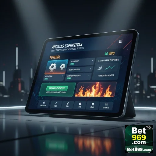Interface do gerenciamento de conta VIP da 969bet em tablet.