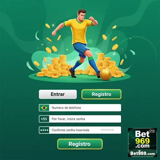 Jogador em ação com moedas, representando serviços VIP na 969bet.
