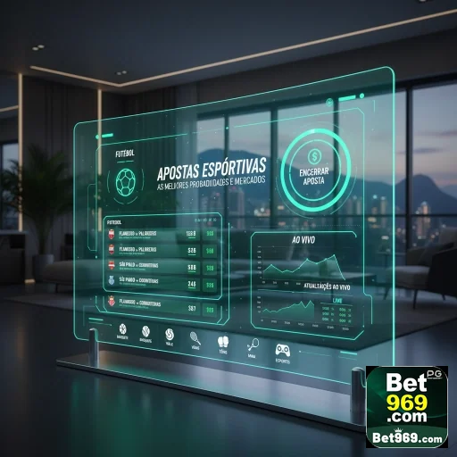 Painel interativo de apostas esportivas na 969bet.
